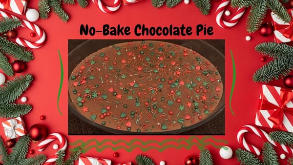 ❆ No-Bake Chocolate Pie ❆